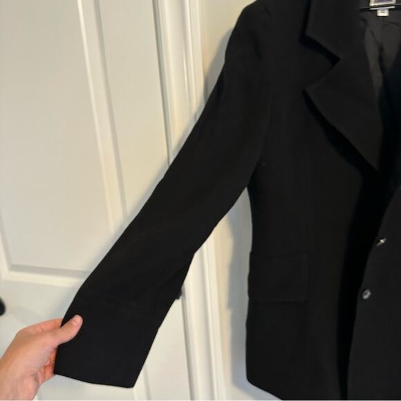 Vintage Zelda Black Button Front Blazer Jacket Medium - Picture 7 of 10
